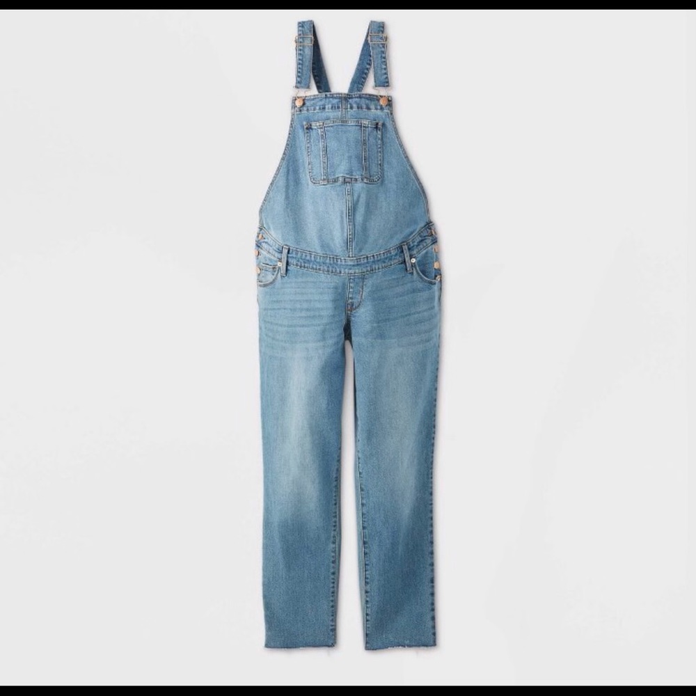 Maternity Denim Overalls